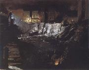 George Bellows Excavation at Night oil painting picture wholesale